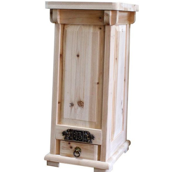피톤치드 삼나무 원목 뒤주 20kg 원목 쌀 보관함 쌀독 쌀통 - 상품 이미지