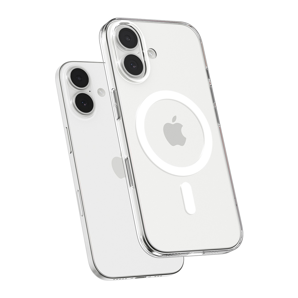 슈피겐 아이폰 초슬림 투명 맥세이프 케이스 에어스킨맥핏 클리어화이트, 아이폰17