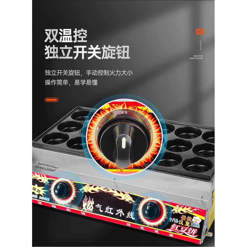 계란빵 기계 미니 국화빵 만들기 장사 커피콩 길거리 - 상세 이미지 3