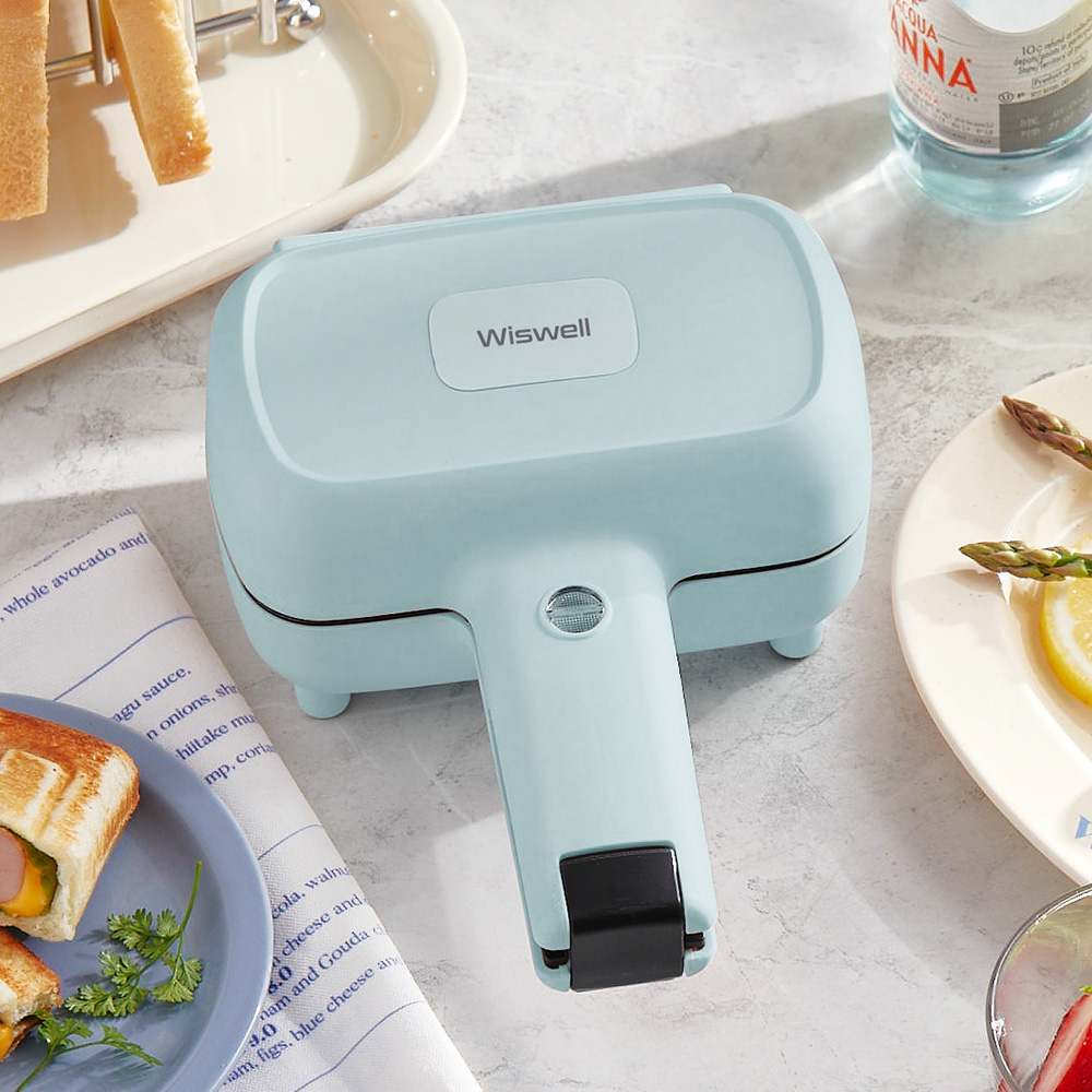 위즈웰 다이어트 샌드위치 메이커 식빵 한장 간식 만들기 기계