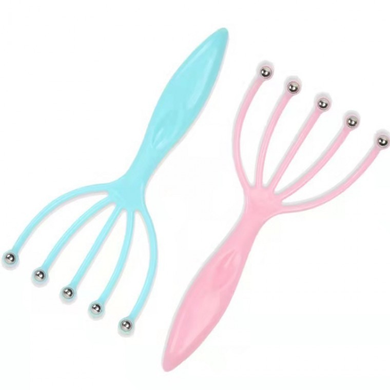 시원한 미니 휴대용 머리 지압 케이 관리 마사지기 - 상품 이미지