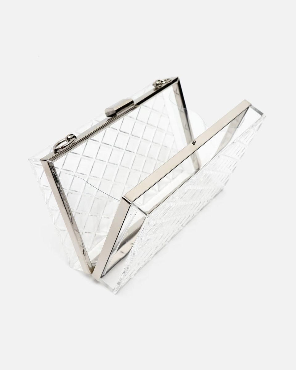 미사코 파티 체인 박스 클러치백 Caja-4900438577012 TRANSPARENT - 상세 이미지 4