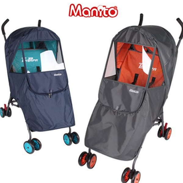 방풍 유모차 사계절 커버 레인 휴대용 유모차 커버 바람막이 통풍