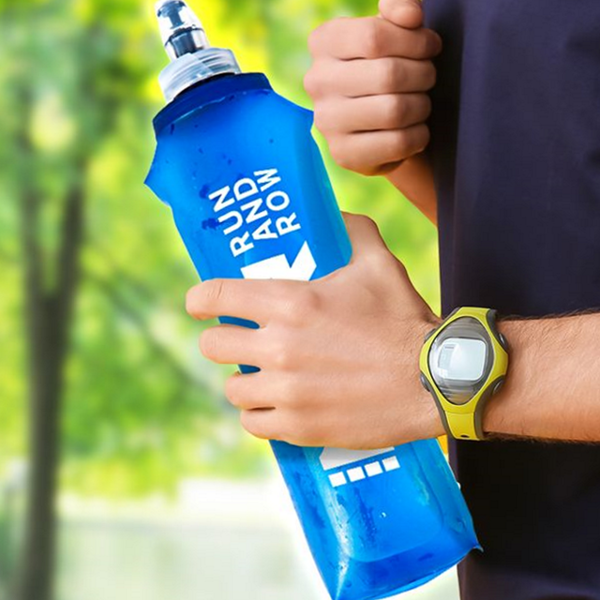 소프트 등산 물통 500ml 플라스크 런닝 물병 500ml 접이식 휴대용 - 상품 이미지