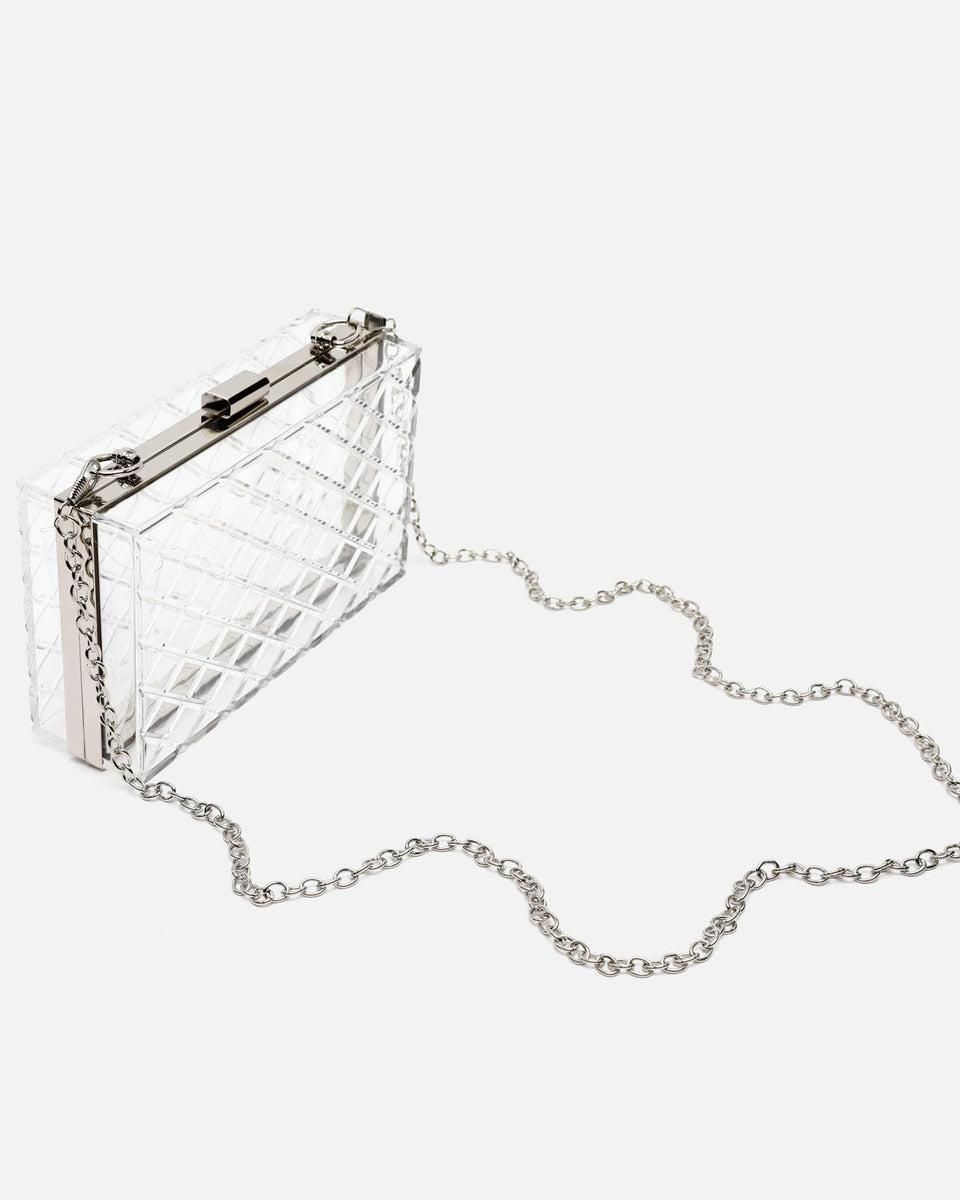 미사코 파티 체인 박스 클러치백 Caja-4900438577012 TRANSPARENT - 상세 이미지 3