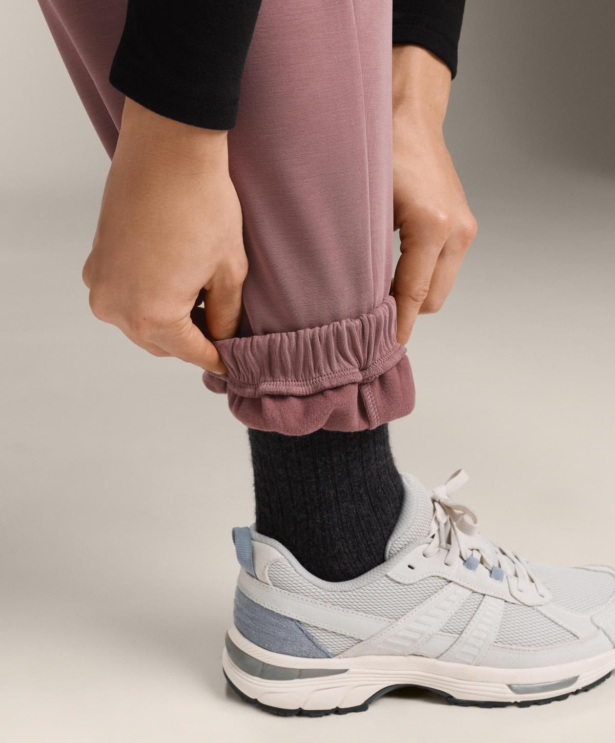 오이쇼 브러쉬드 모달 소프트 테크니컬 조거 팬츠 1142/746 PINK-MAUVE - 상세 이미지 5