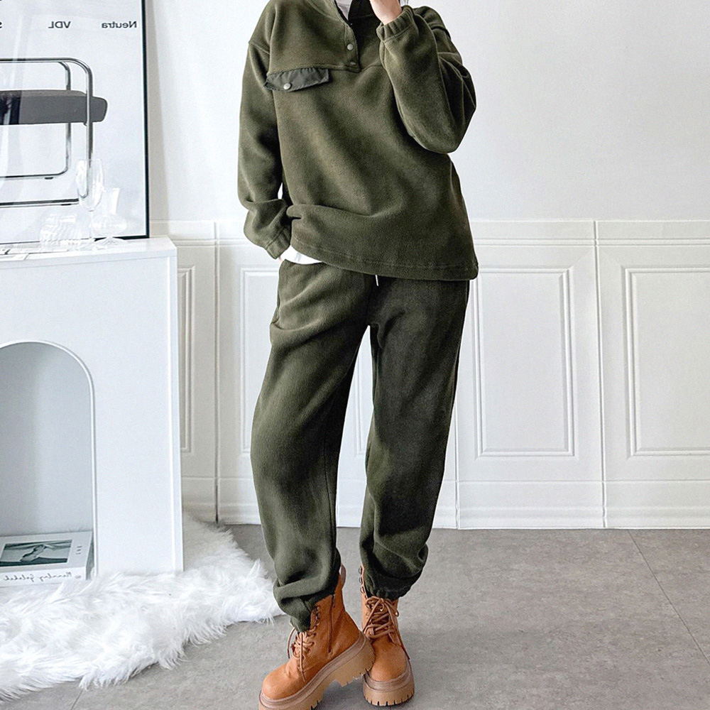 남여공용 뽀글이 플리스 상하세트 겨울조거 트레이닝세트 원데이핏 ONeday fit 제품 이미지