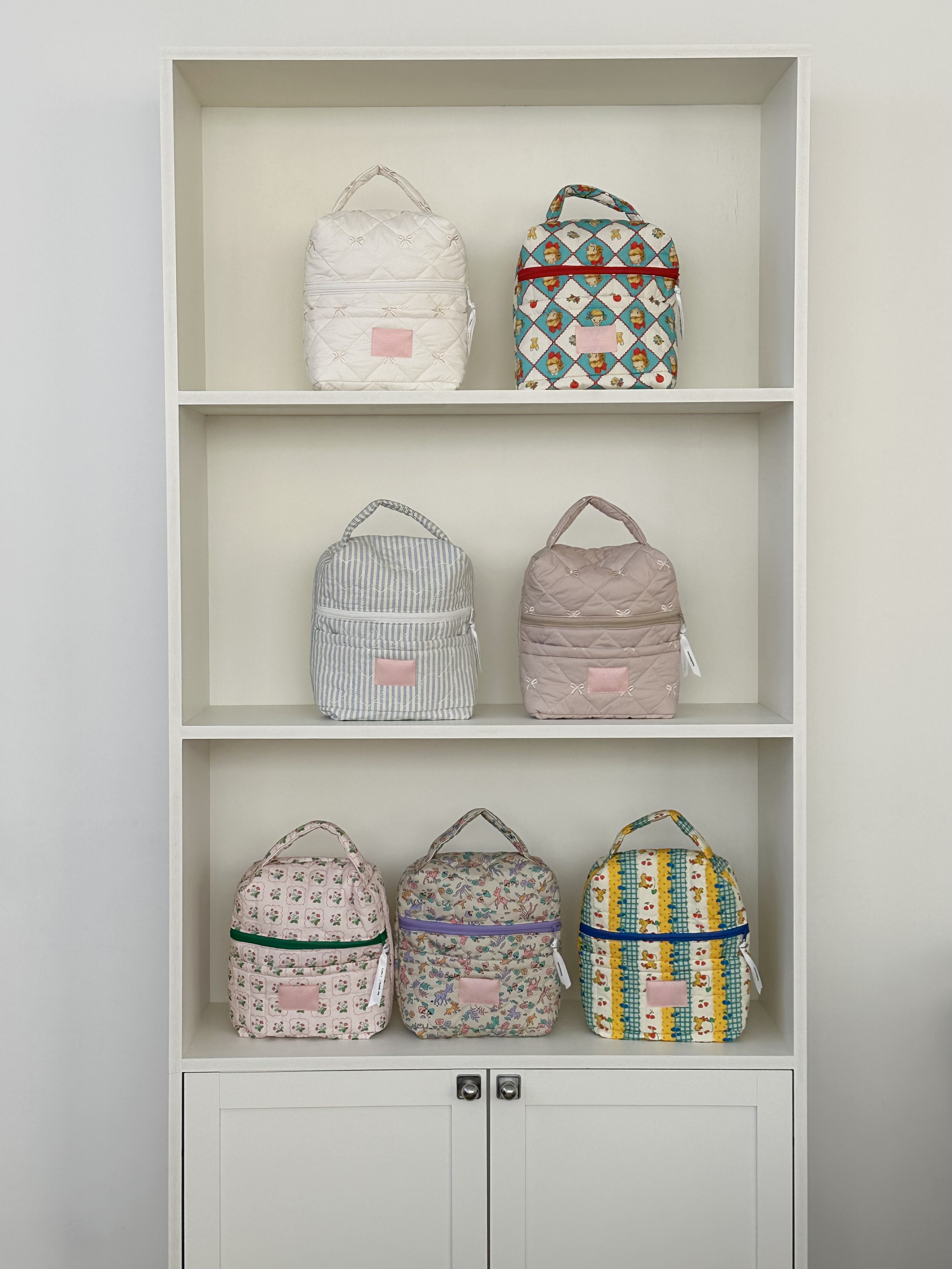 조에컴퍼니 코지 누빔 다이퍼백 방수 기저귀 파우치 젖병 문센 유모차 가방 토트백 출산선물