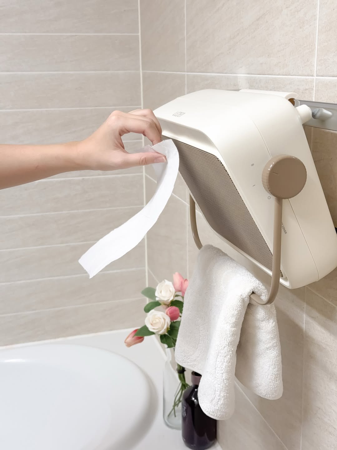 르젠 감성 동파방지 무타공 1초발열 절전형 순간발열 PTC 욕실용히터 온풍기 LZH-B770D 이미지 4