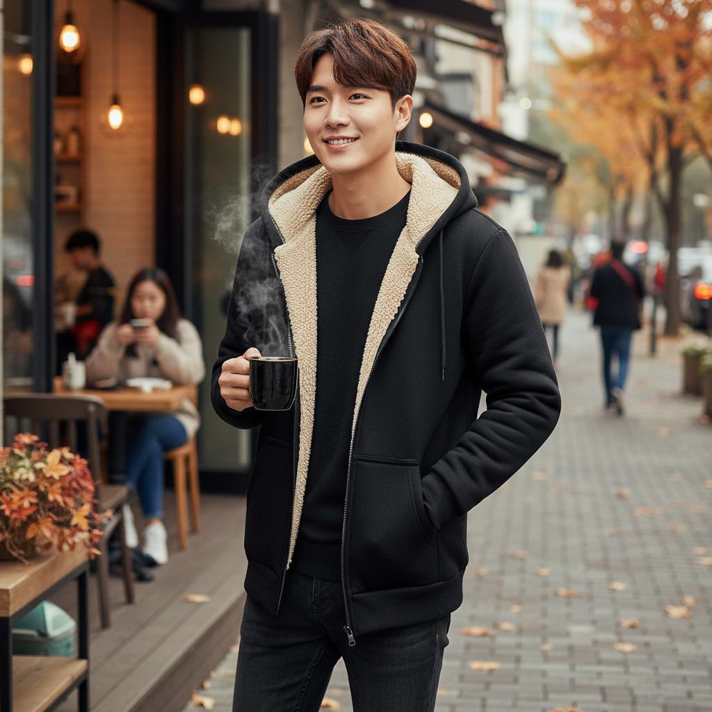 후드티 양털 집업 맨투맨 겨울 - 상품 이미지
