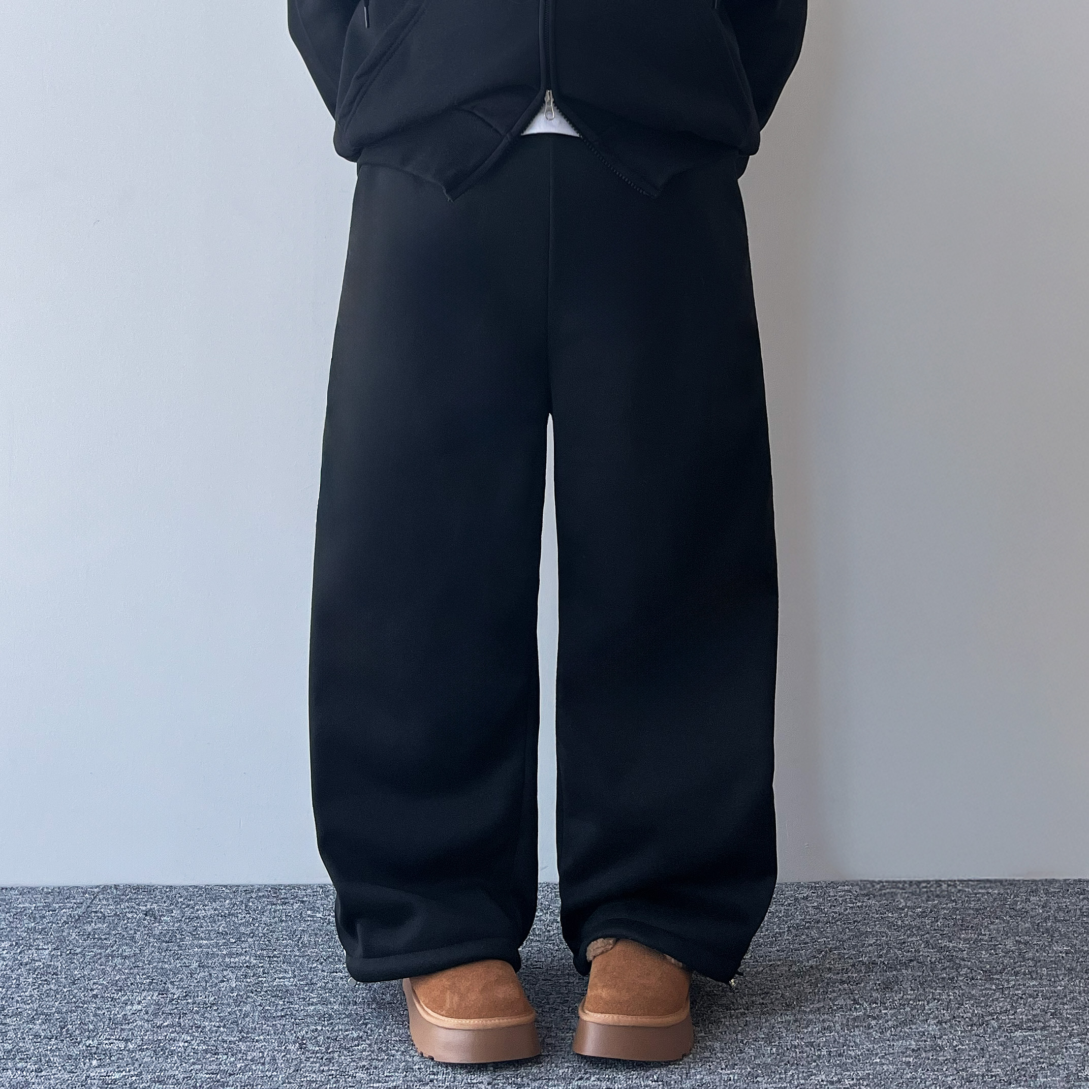 1+1 여성조거 기모와이드트레이닝팬츠 - 상세 이미지 5