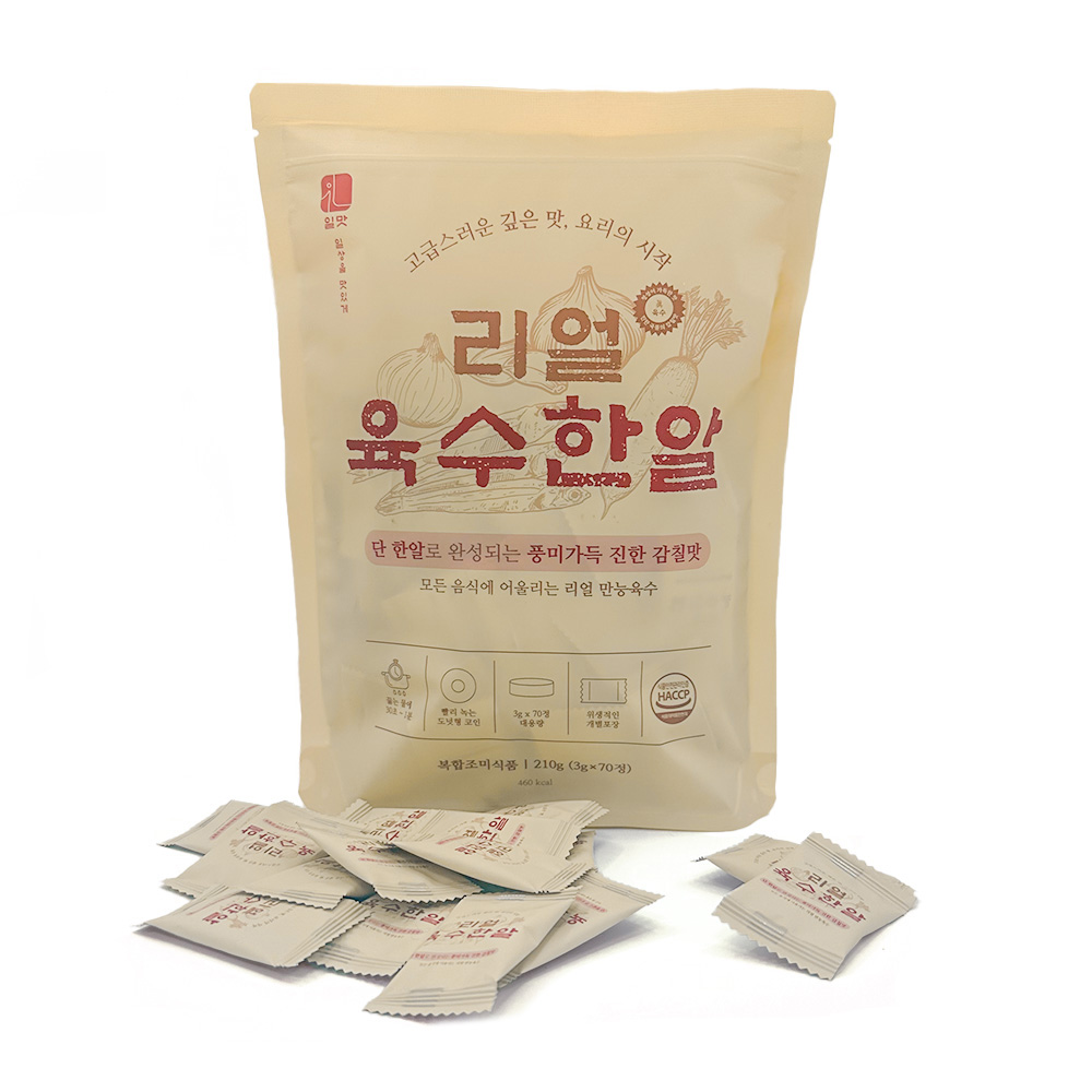 지웰 리얼 육수한알 3g 70개입 - 상품 이미지
