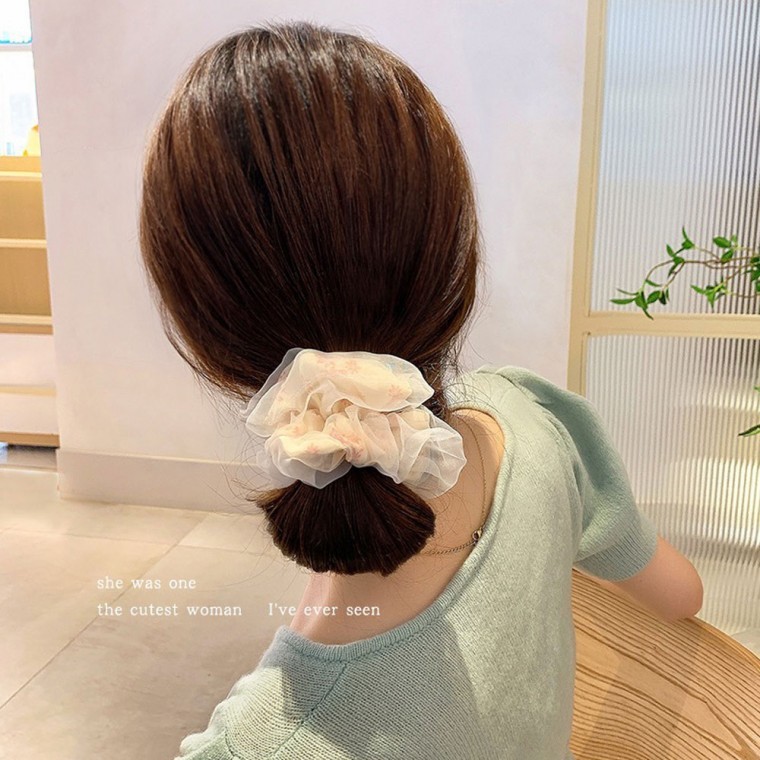 곱창머리끈 악세사리 헤어 슈슈 똥머리 ur 322 - 메인 이미지