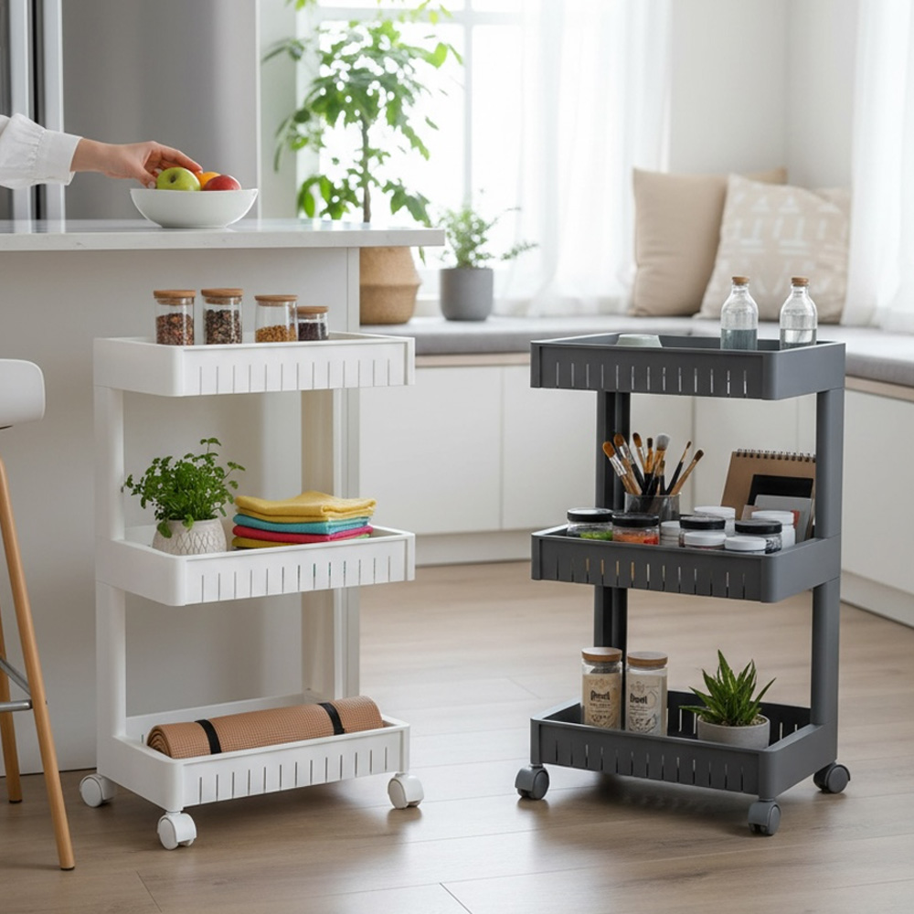 세탁실 정리함 다용도실 옆 틈새 세탁세제 정리선반 3단 중형