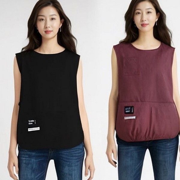 홈카페 조끼 앞치마 간편 방수 앞치마 포켓 서빙 주방 미술