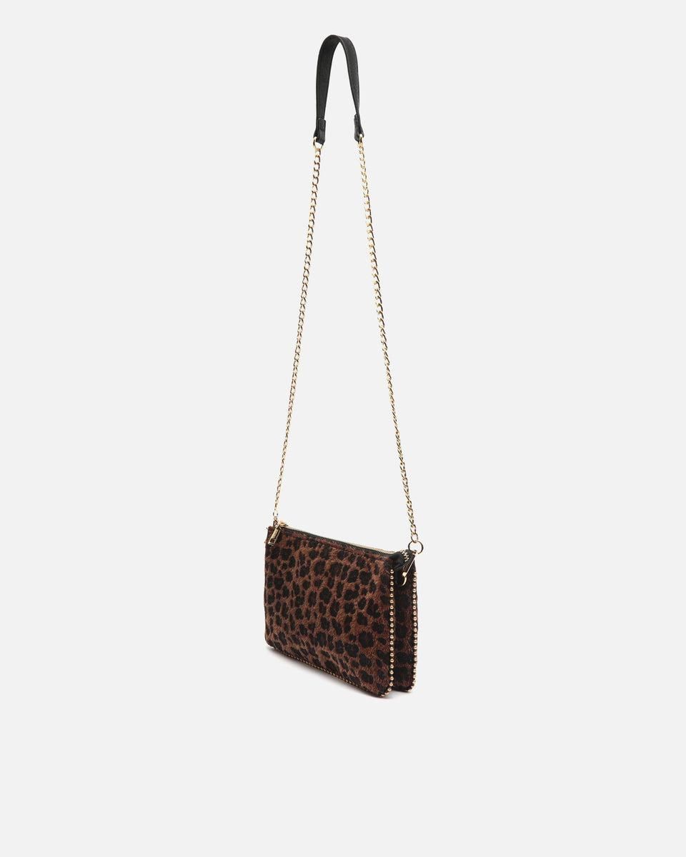 미사코 레오파드 프린트 미니 파티 체인 클러치백 Leopardina-5200021133014 MARRON - 상세 이미지 2