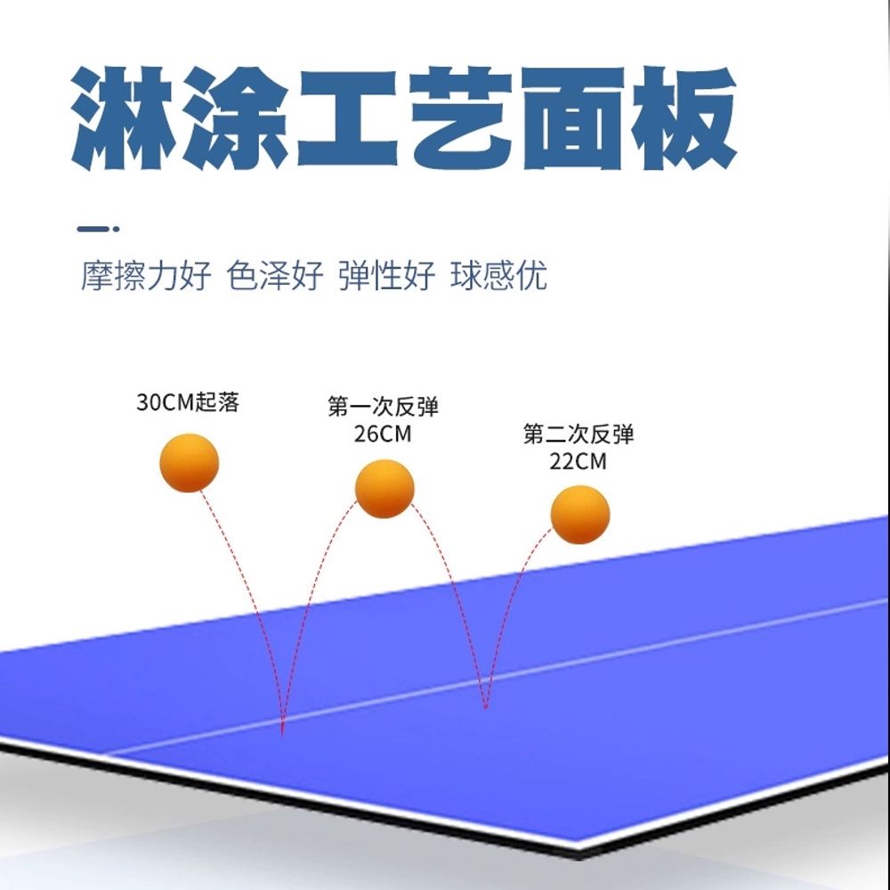 탁구대 상판 표준 티류으스 이동식 무테 플레이트 탁구 경기 - 상세 이미지 5