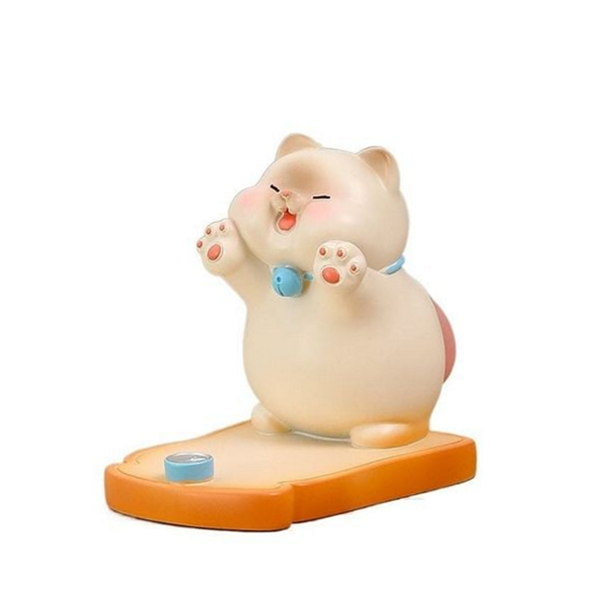캐릭터 고양이 스마트폰거치대 귀여운 고양이 핸드폰 받침대 탁상용 데스크탑 - 메인 이미지
