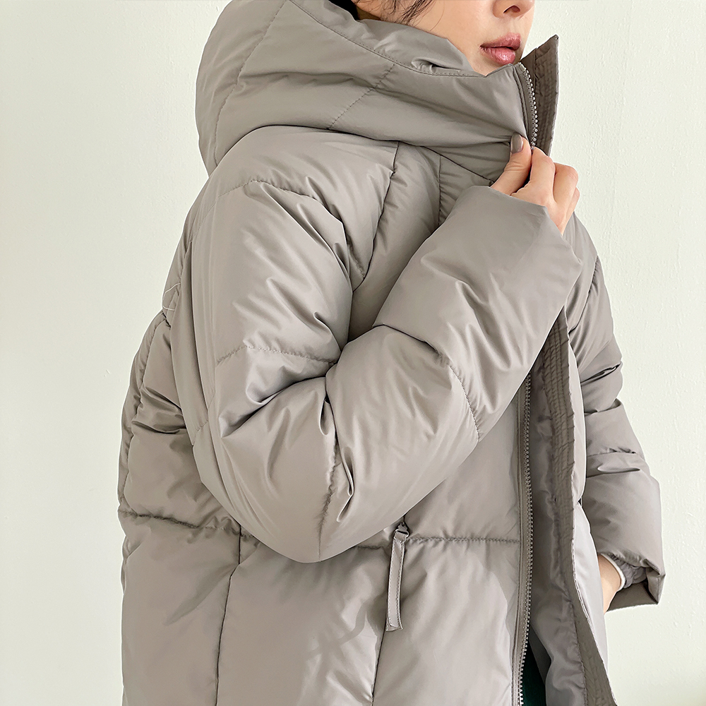 하프패딩 미디패딩 여성중기장패딩 이미지 8