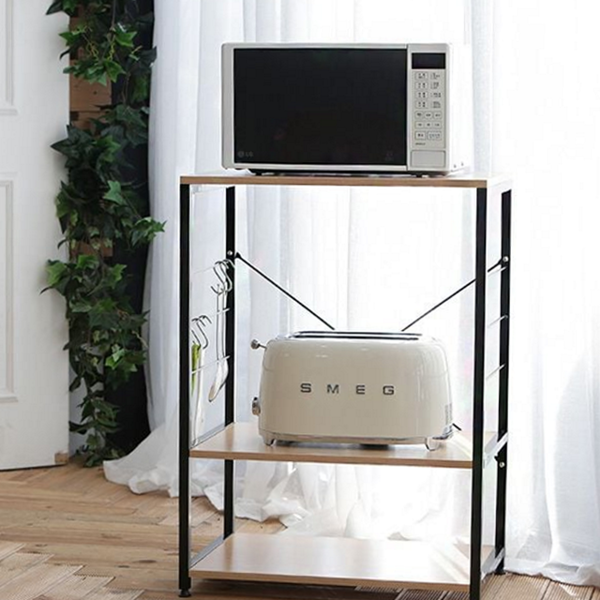 정리대 전자 레인지 대 광파 주방 밥솥 선반 수납장 철제