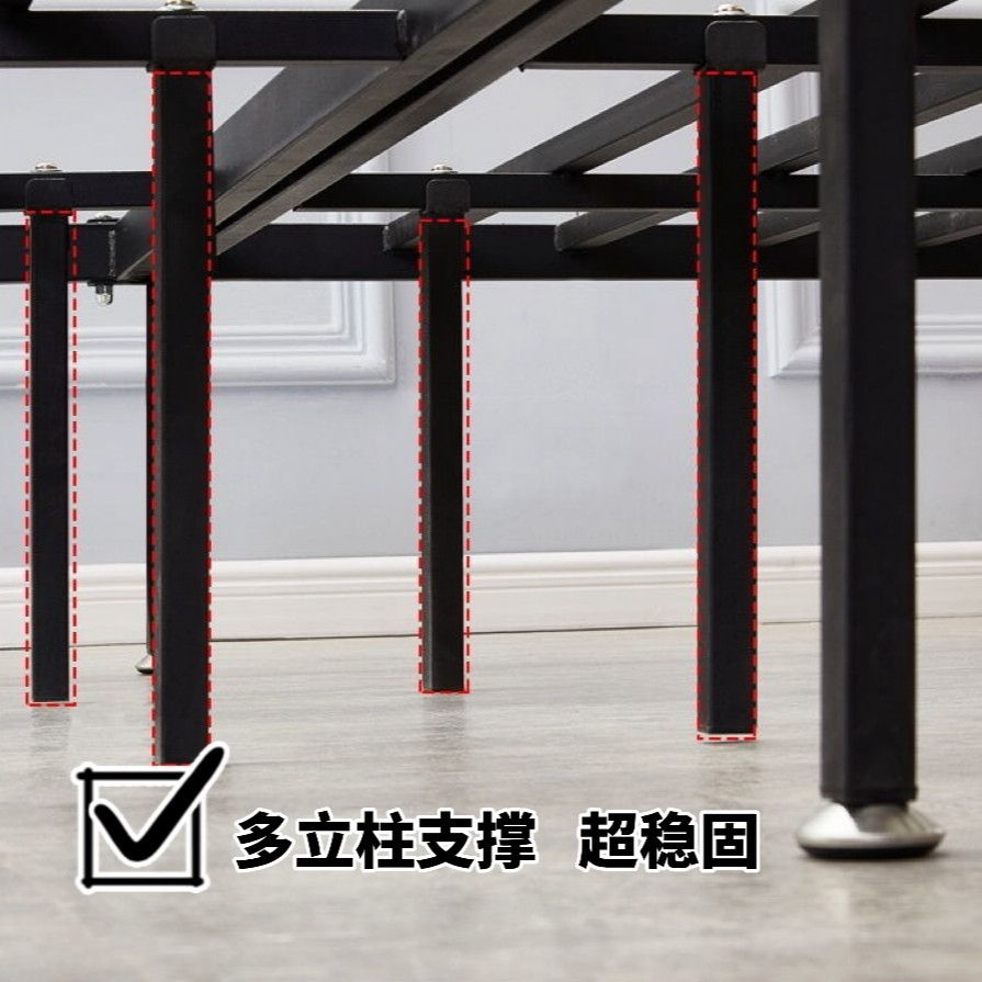 침대프레임 철제 깔판 북유럽풍 북유럽 공주풍 조립식 DIY 원룸 저상형 - 상세 이미지 5
