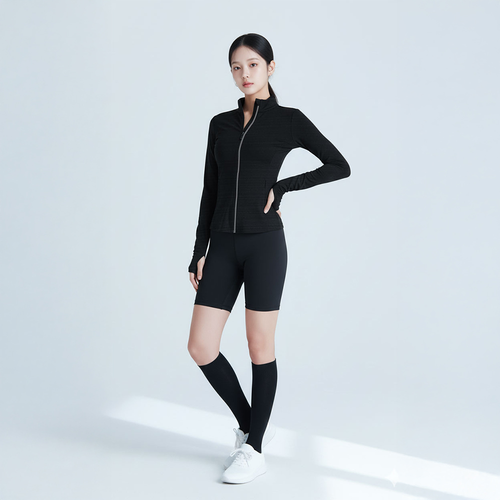 여성 러닝집업 바람막이 자켓 애슬레저룩 런닝복 마라톤 상의 이미지 6