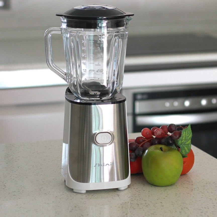 대형 믹서기 카페 블렌더 더블날 블렌더 2L 버튼 믹서기