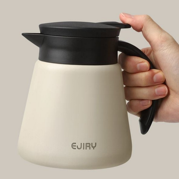 원터치 스텐 테이블 팟 스테인리스 보온 보냉 주전자 600ml 304 - 메인 이미지