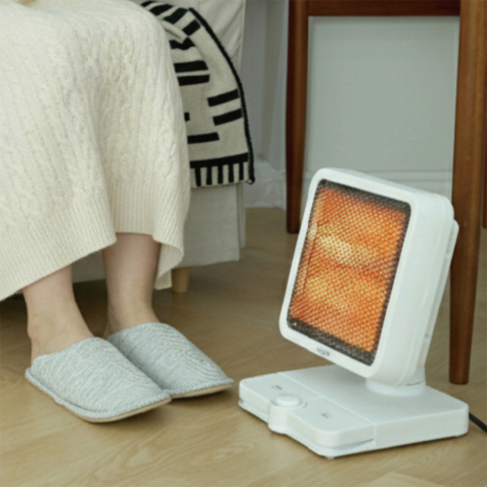 올위버 미니 온풍기 사무실 발난로 회전 발터치 - 상세 이미지 5