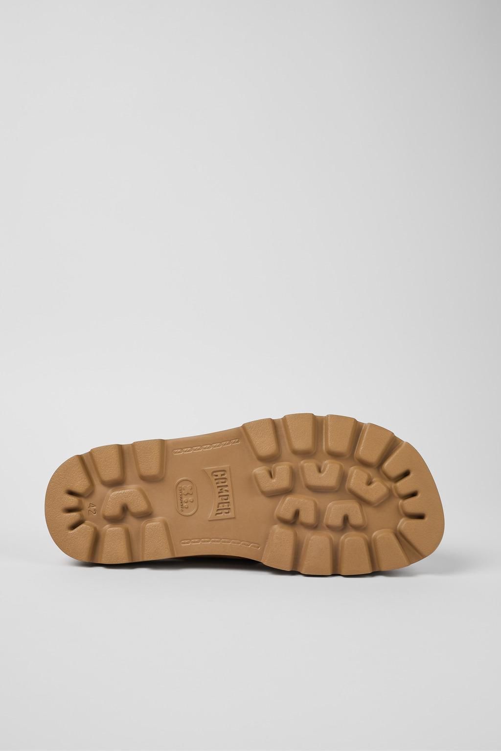 캠퍼 프리미엄 베이지 레더 스트랩 샌들 Brutus K100777-008 BROWN - 상세 이미지 5
