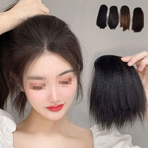 웨이브 여성 부분 가발 옆머리 여성 헤어 피스 똑딱이 정수리 - 상품 이미지