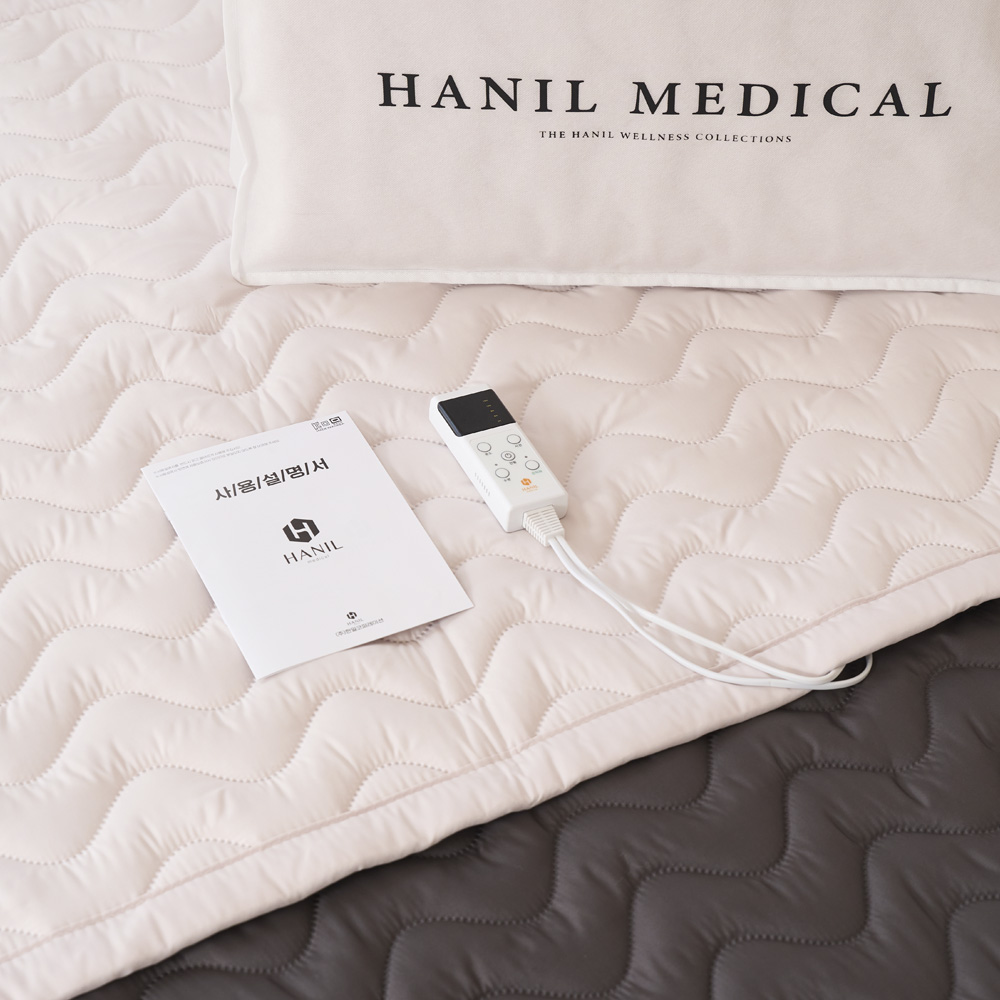 한일 의료기 EMF 탄소 카본 전기 매트 온열 국산 워셔블 침대 전기장판 전기요