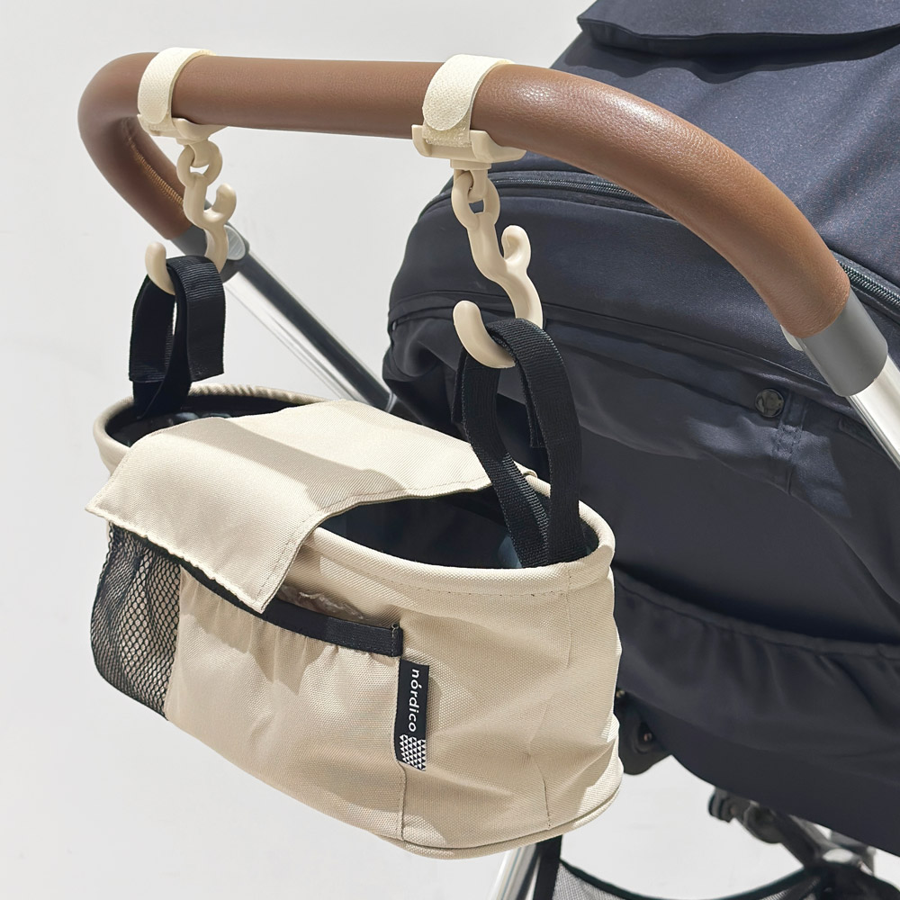 노르디코 유모차걸이 유모차가방걸이 베이지