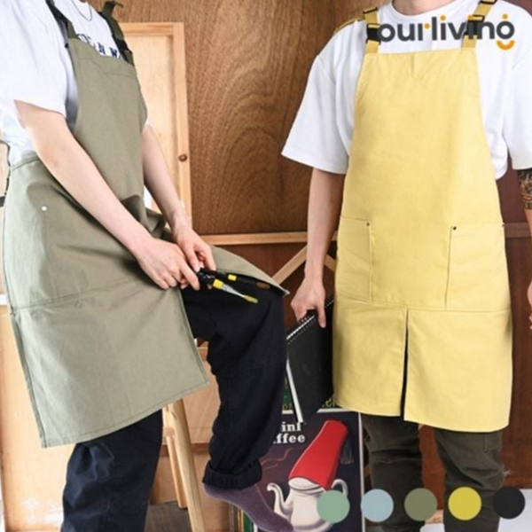 데일리 캐주얼 앞치마 바리스타 스트릿 앞치마 주방 카페 - 상품 이미지