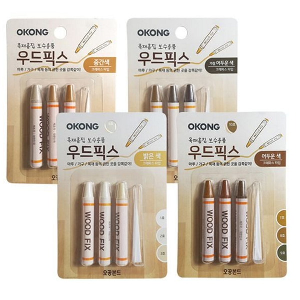 크레파스형 목재 흠집 보수제 마루용 마루 흠집 보수제 가구 바닥