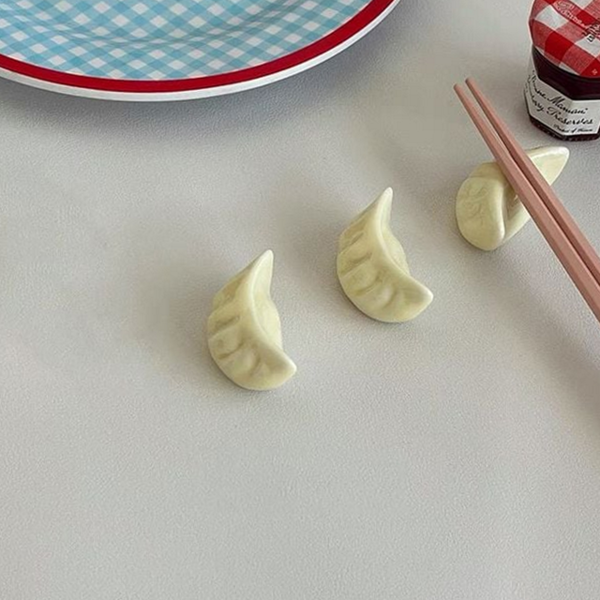 귀여운 만두 수저 받침 테이블 만두 젓가락 받침 집들이 식탁용 - 상품 이미지