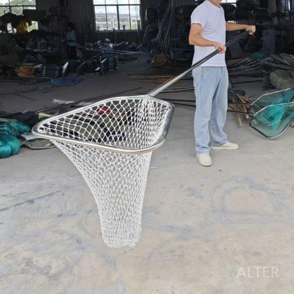 대형 횟집 낚시 뜰채 바다 수산물 시장 민물 손잡이 3m 폭 50cm 면사 나일론 망 - 상세 이미지 2
