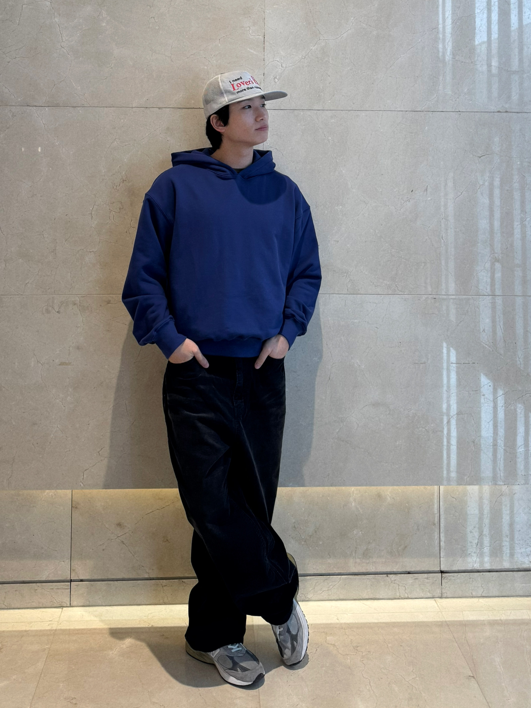 (남녀공용) 프리미엄 유노 크롭 후드티 / 가을 겨울 오버 루즈 커플 후디 티셔츠 이미지 8