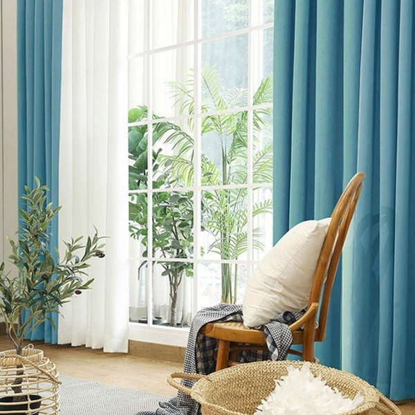 3중직 암막 커튼 베이직 아일렛 형 커튼 대형 거실 햇빛