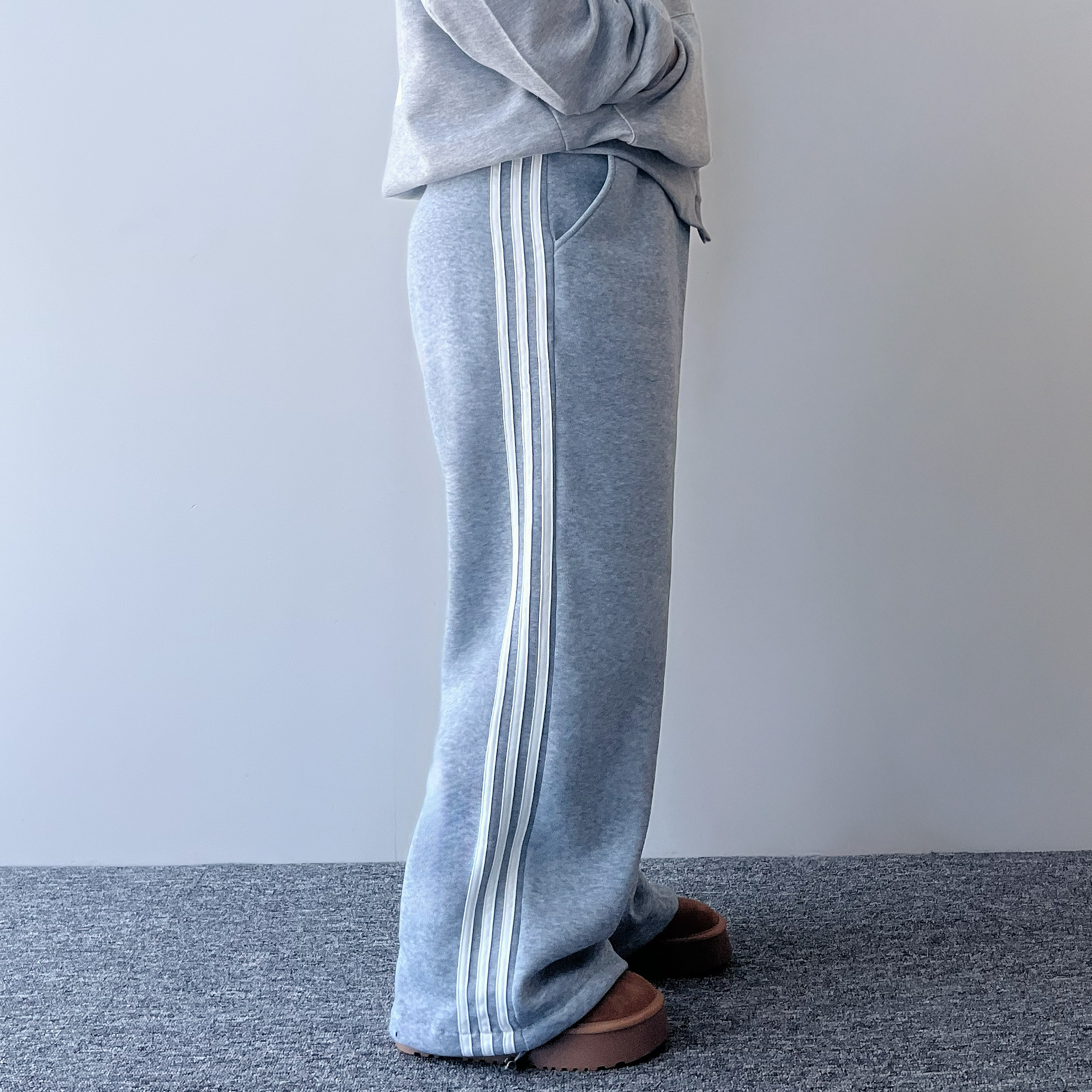 1+1 여성조거 기모와이드트레이닝팬츠 - 상세 이미지 4