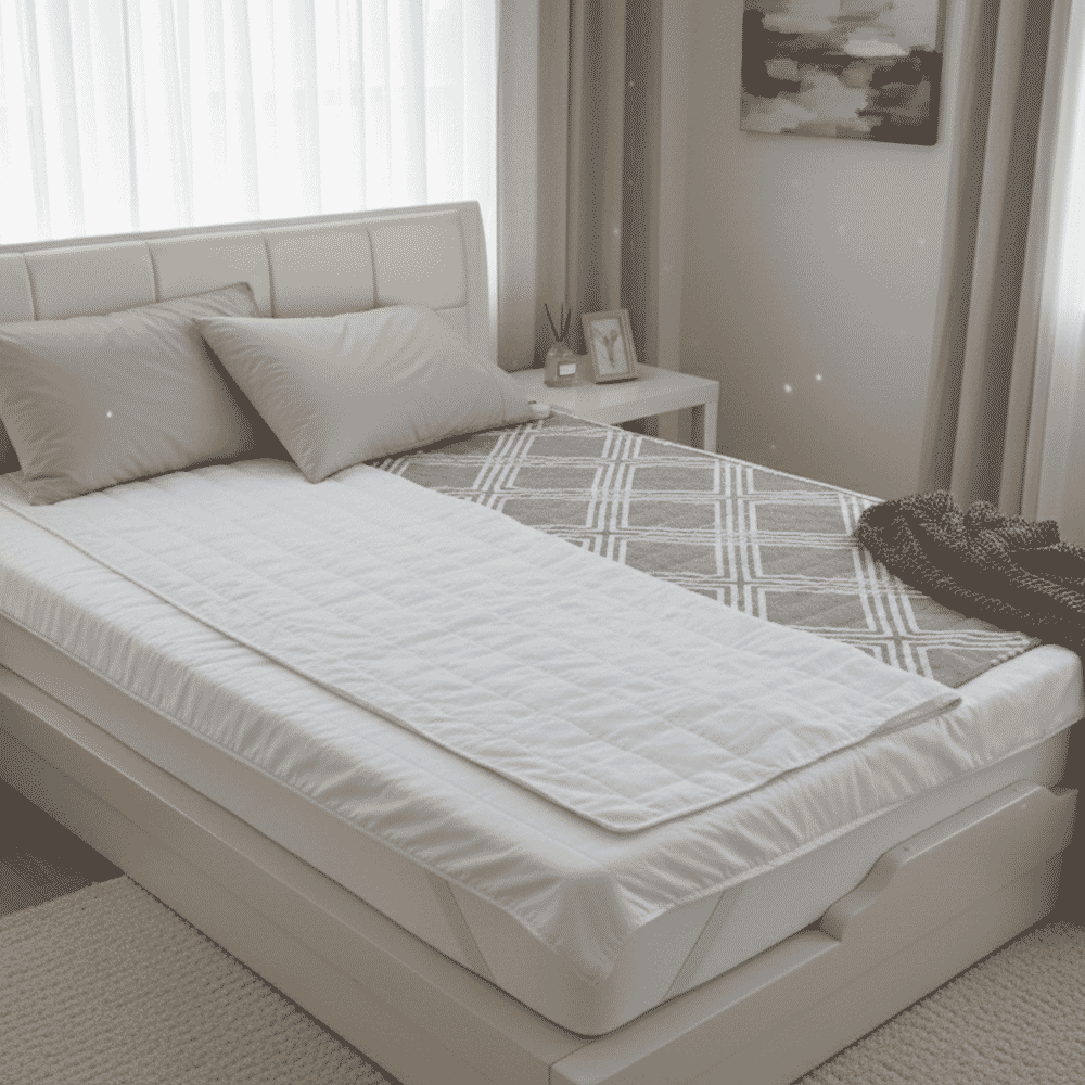 세미마이크로 극세사 침대패드 슈퍼싱글 SS 매트리스 패드 전기매트 커버형 4온스 누빔