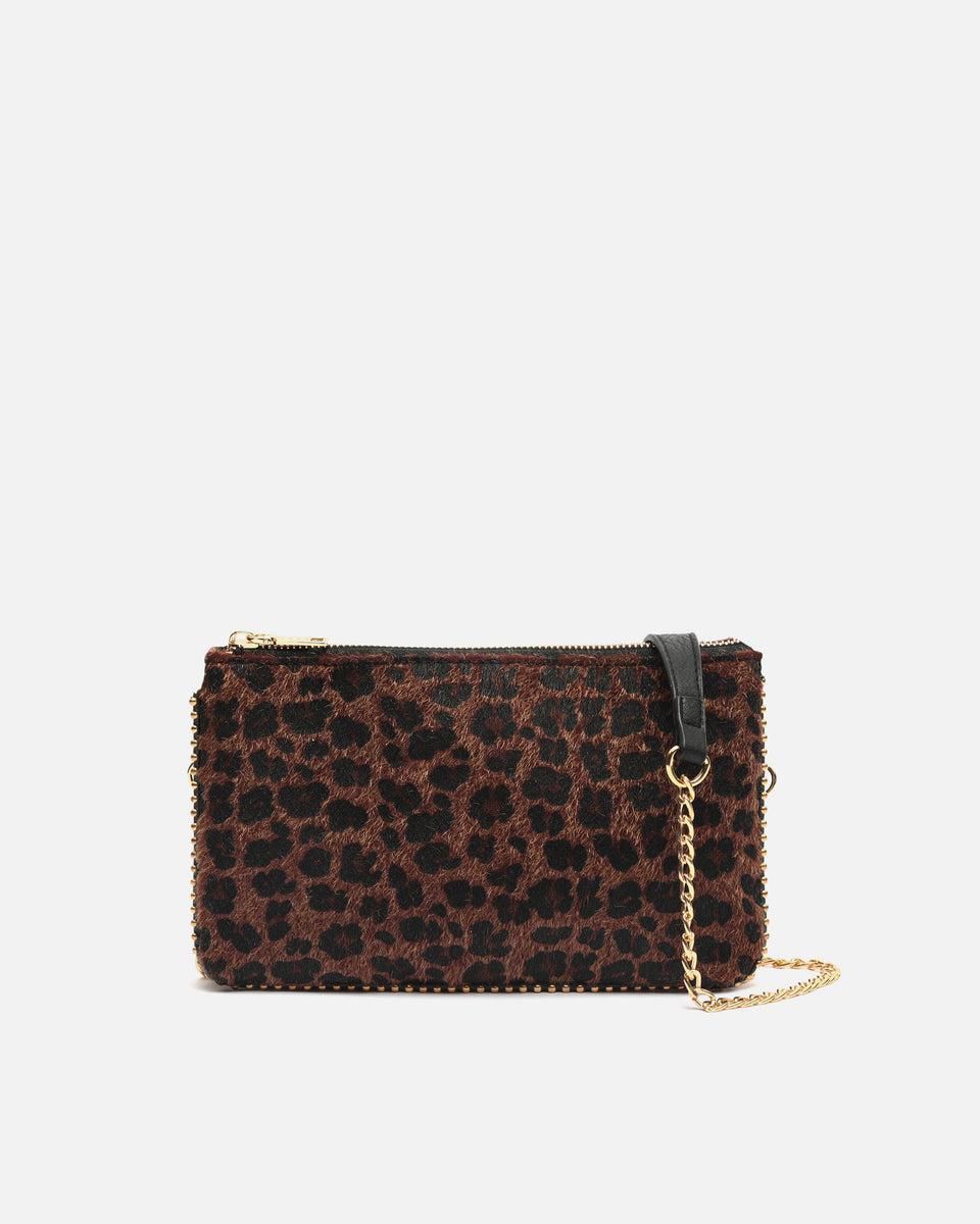 미사코 레오파드 프린트 미니 파티 체인 클러치백 Leopardina-5200021133014 MARRON - 상품 이미지
