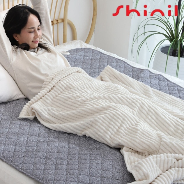 거실 전기매트 더블 EMF 신일 전기요 침대용 온열매트 - 상품 이미지