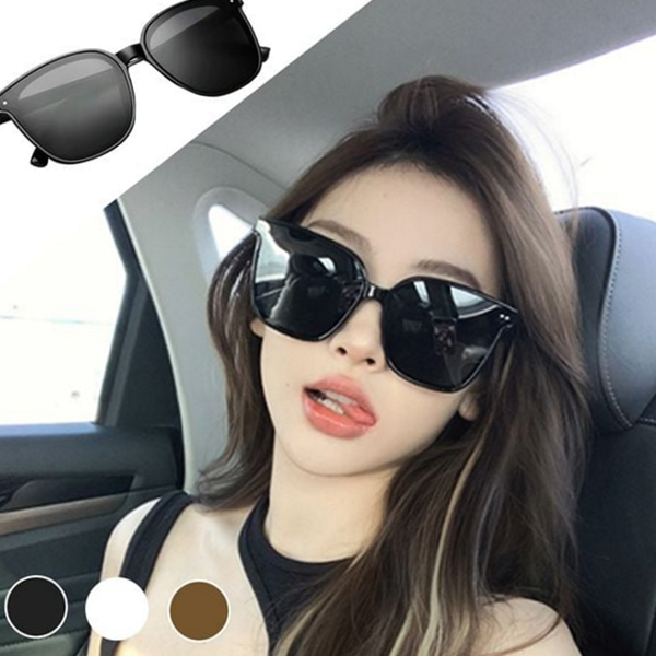 데일리 남자 선글라스 남녀공용 여자 선글라스 휴양지 사각 패션 여름 - 메인 이미지