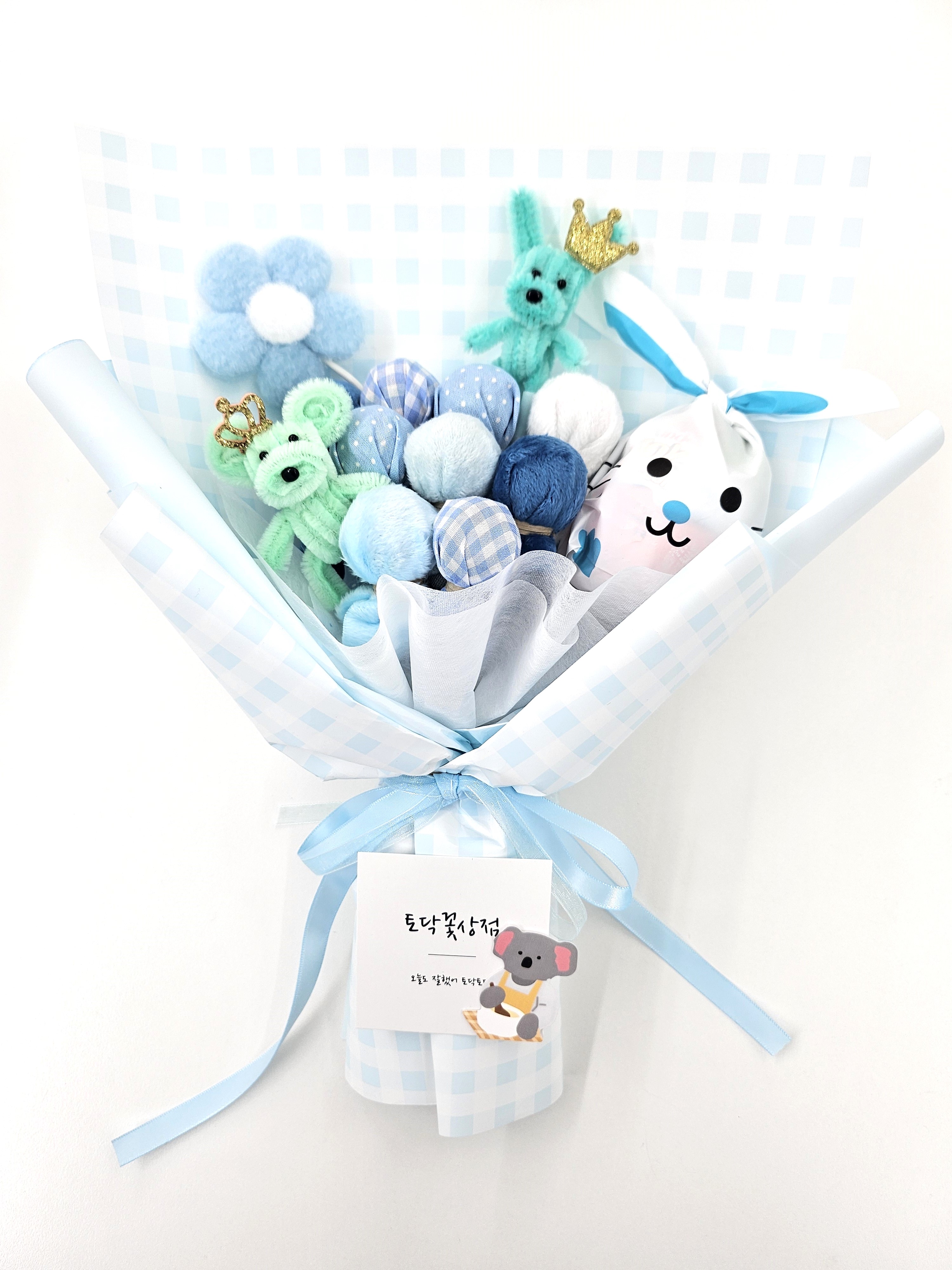 모루인형 킨더조이 사탕 츄파츕스 유치원 어린이집 졸업식 학예회 재롱잔치 꽃다발 오렌지 - 상세 이미지 4