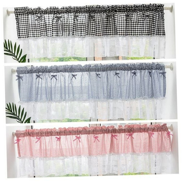 인테리어 주방 미니 커튼 레이스 창문 가림막 커튼 거실 데코