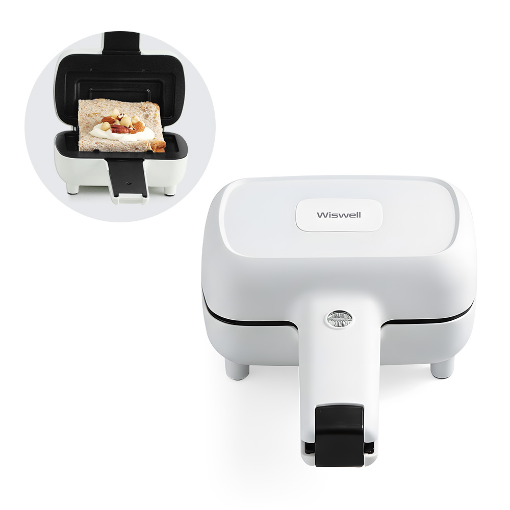 위즈웰 다이어트 샌드위치 메이커 식빵 한장 간식 만들기 기계