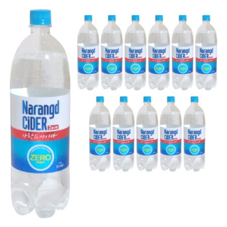 나랑드사이다 제로 1.5L 4개 12개