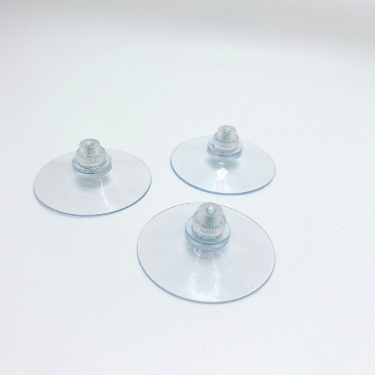 53mm 투명 초강력 압착판 나사 큐방 흡착판 - 상품 이미지