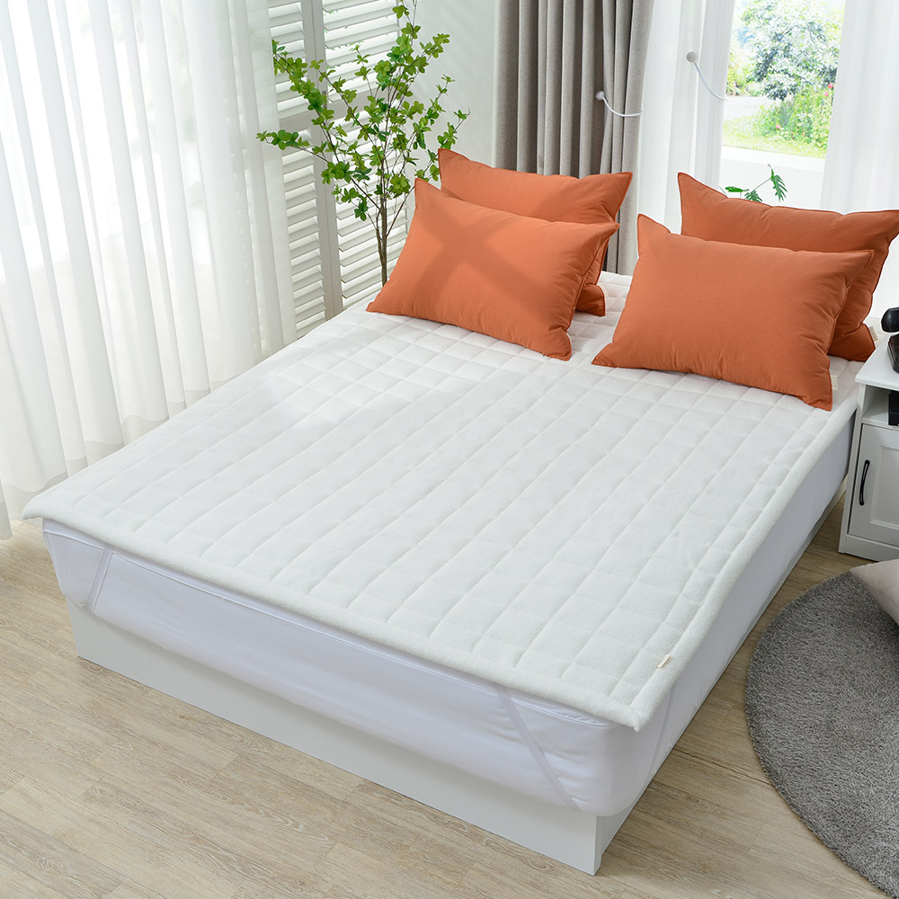 겨울 극세사 차렵 이불 두꺼운 순면 간절기 모엘 양털 / 레드오렌지, Q(퀸)